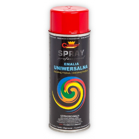 Spray uniwersalny czerwony jasny połysk 400ml