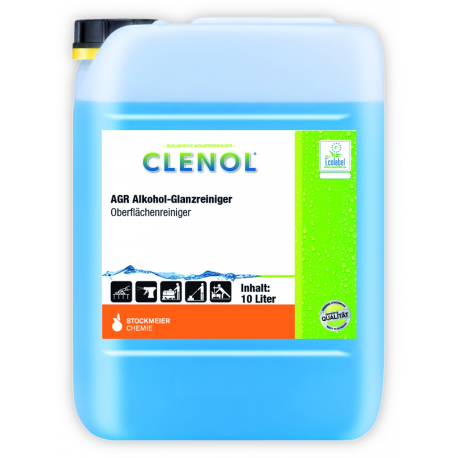 Stockmeier - Clenol AGR Alkohol-Glanzreiniger - środek czyszczący na bazie alkoholu 10l