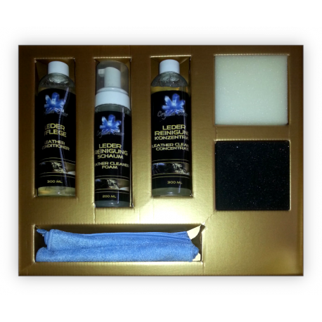 Cartec - Crystal Clear Lederpflege Set - profesjonalny zestaw do pielęgnacji skóry